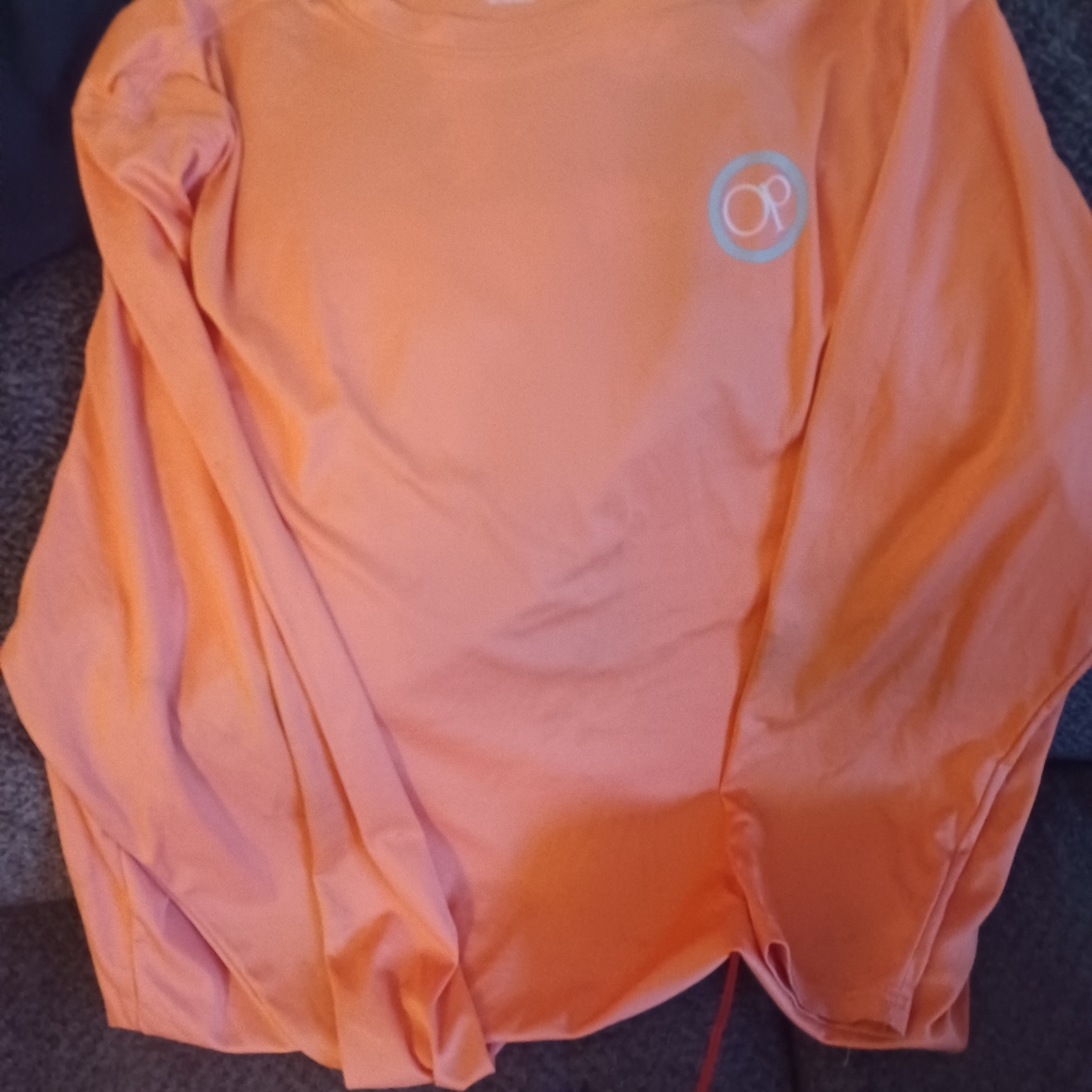 OP Orange Long Sleeve Tee Casual Fit